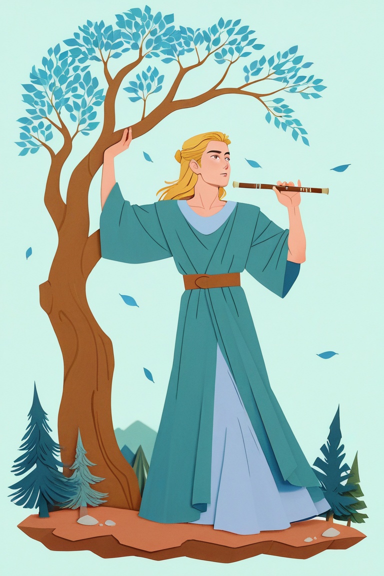 looking afar,  male focus,  blonde hair on Tensor.Art