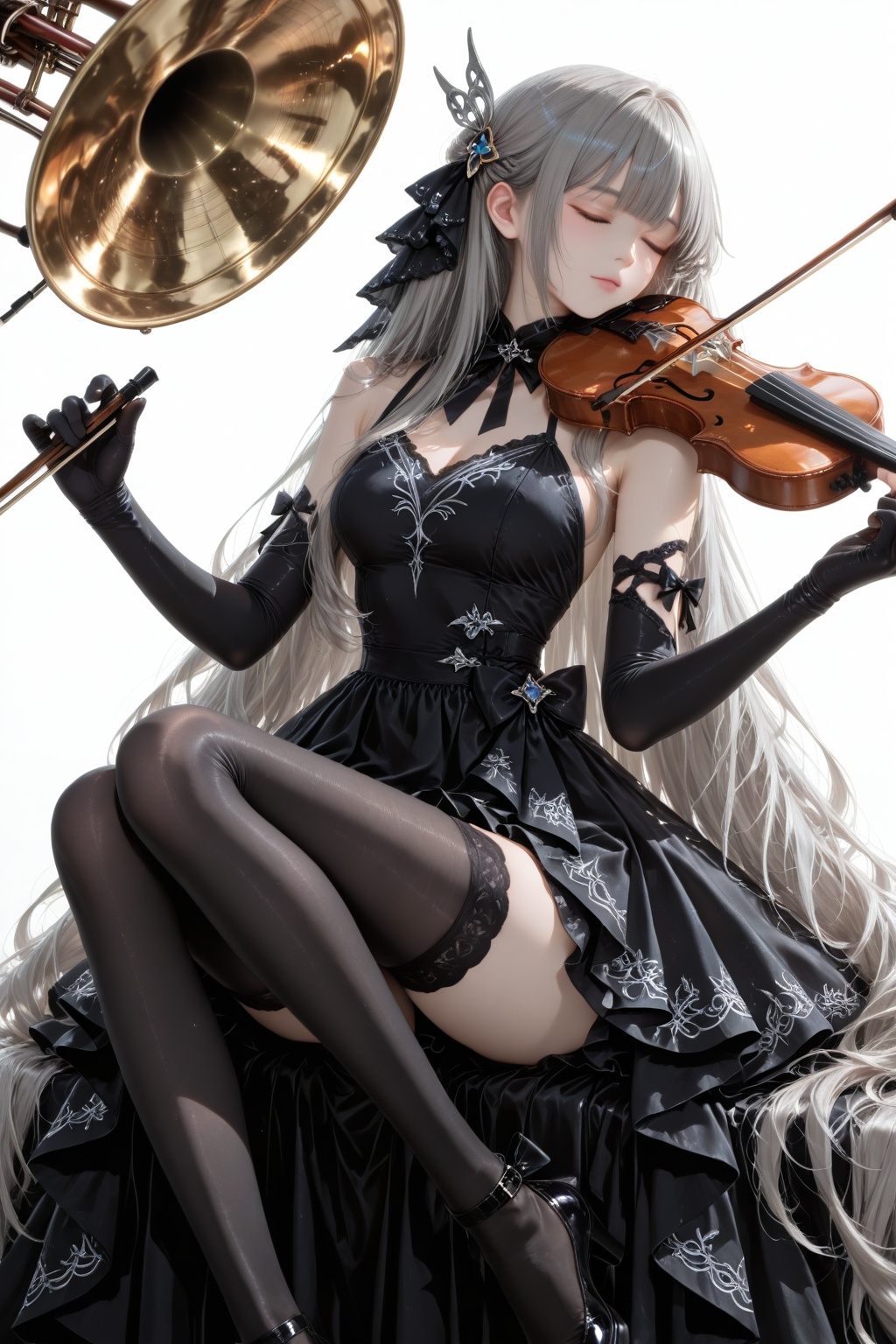 1girl,  solo,  long hair on Tensor.Art