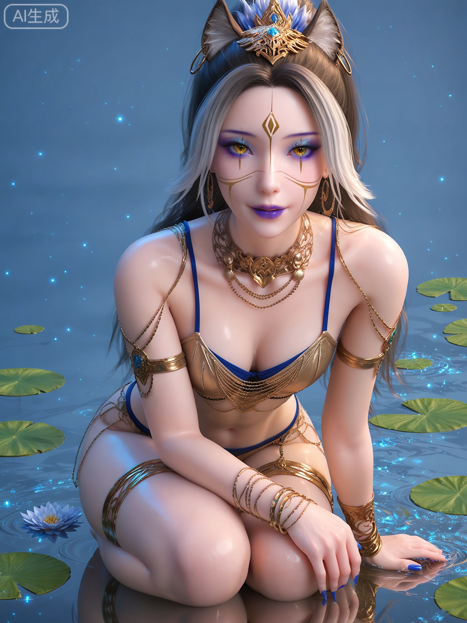 score_9,score_8_up,score_7_up,1girl,solo,looking_at_viewer,realistic,photorealistic,1girl,Vivid Colors,bright environment,shiny skin,detail eyes,Eyes highlights,extreme detail description,(full body:0.8),light,sunshine,bright,reflection,bright,sunshine on face,shiny,shinny,petite,thin,leg slimming,lose weight,slim hips,lakeside,delicate water,reflection,specular reflection,sitting_down,bracelet,