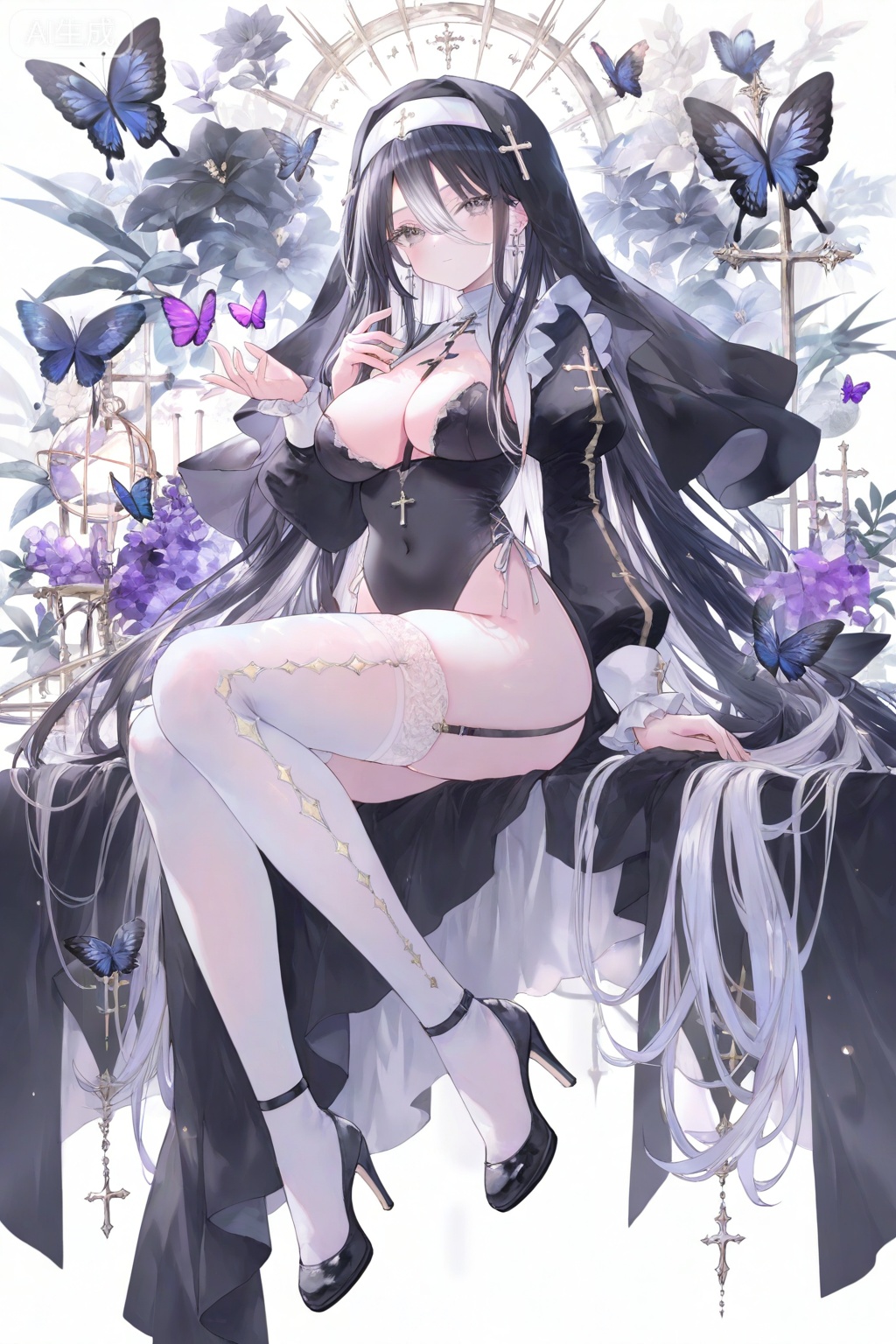 1girl,  solo,  long hair on Tensor.Art