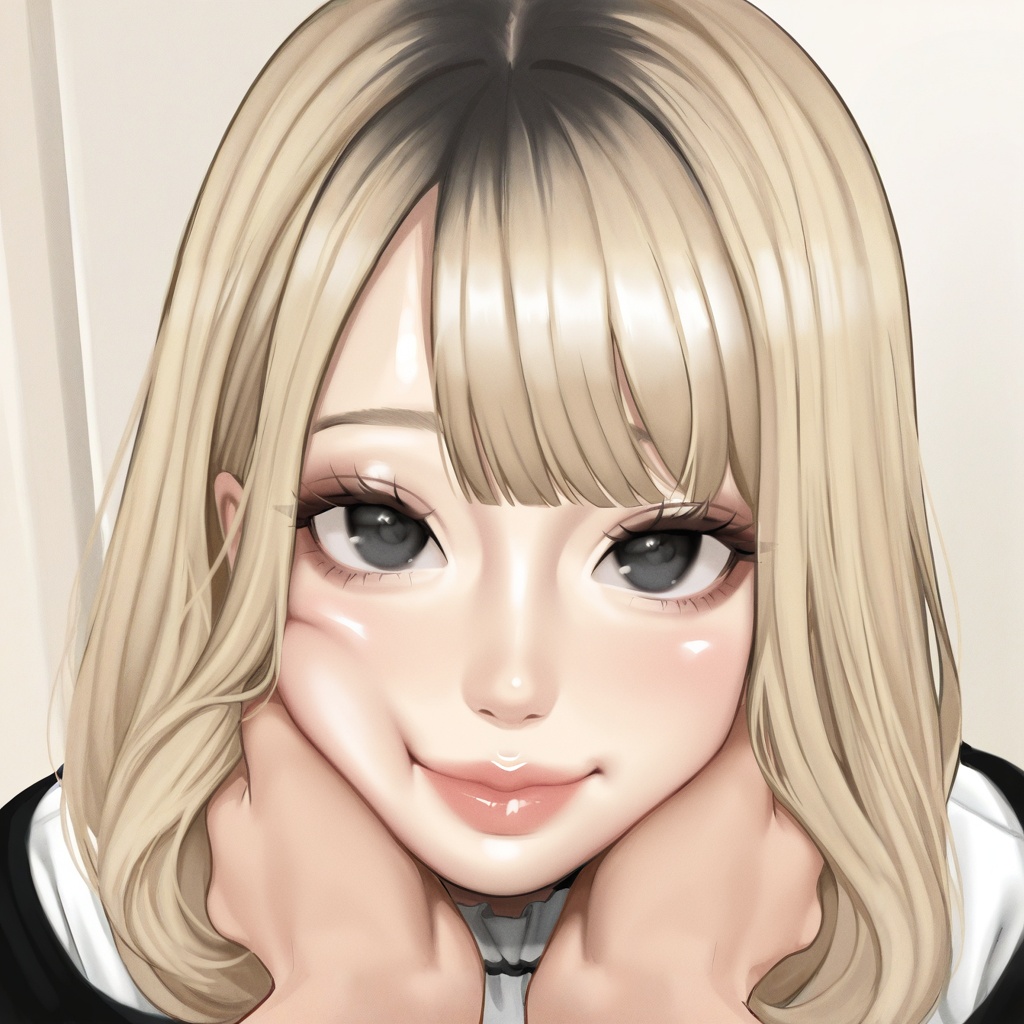 1girl,  blonde hair,  black eyes on Tensor.Art