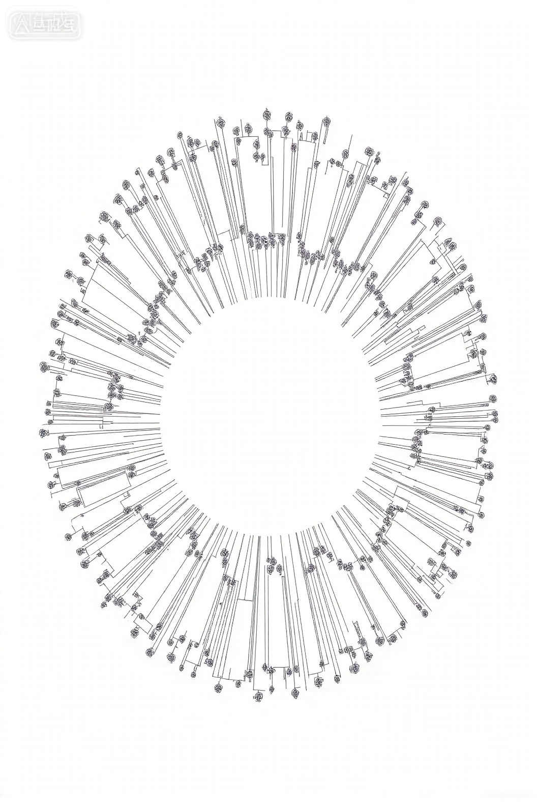  北京地标插画,故宫（明清皇宫）、天坛（明清祭天建筑群）、鸟巢（国家体育场）、水立方（国家游泳中心）、中国长城,融合宋代美学、金箔岩彩、超现实主义艺术风格。插画运用水墨晕染技法,线条水彩混成,呈现奇幻色彩和光影变化,具有丰富的层次感和立体感,大师级构图。线描插画