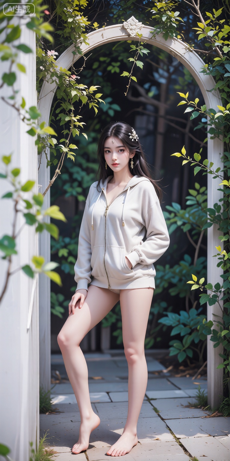 美女,  hoodie on Tensor.Art