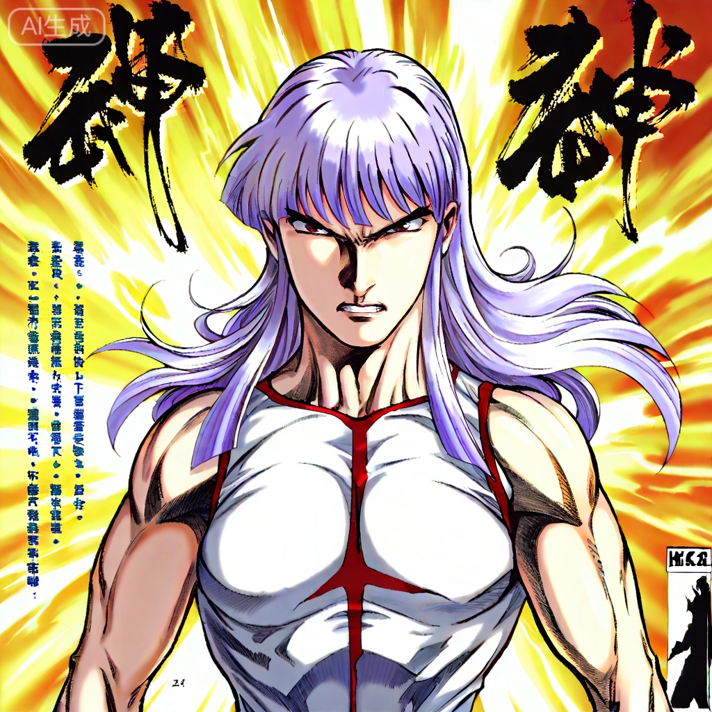 masterpiece, best quality,solo,upper body
looking at viewer,artist:wushen300,wushen300_style,muscular