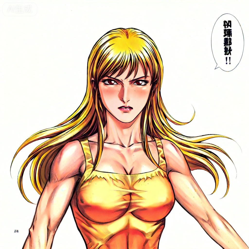 masterpiece, best quality,solo,((white background:1.2)),simple background,, 
looking at viewer,artist:wushen300,wushen300_style,muscular