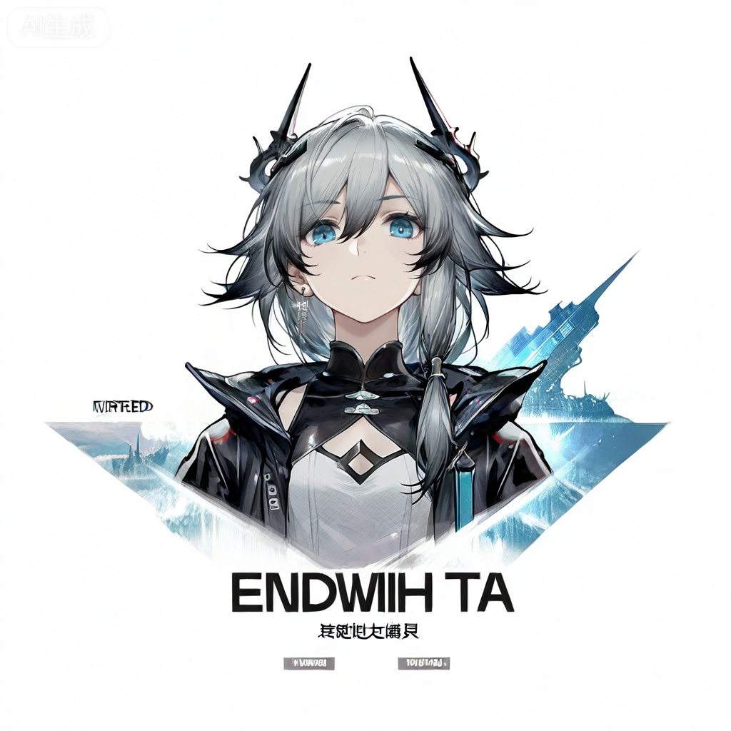 masterpiece, best quality,solo,((white background:1.2)),simple background,, 
looking at viewer,game_cg_style,arknights_endfield_style,official alternate costume,chinese text,copyright name,character name,logo,pose
fu hua