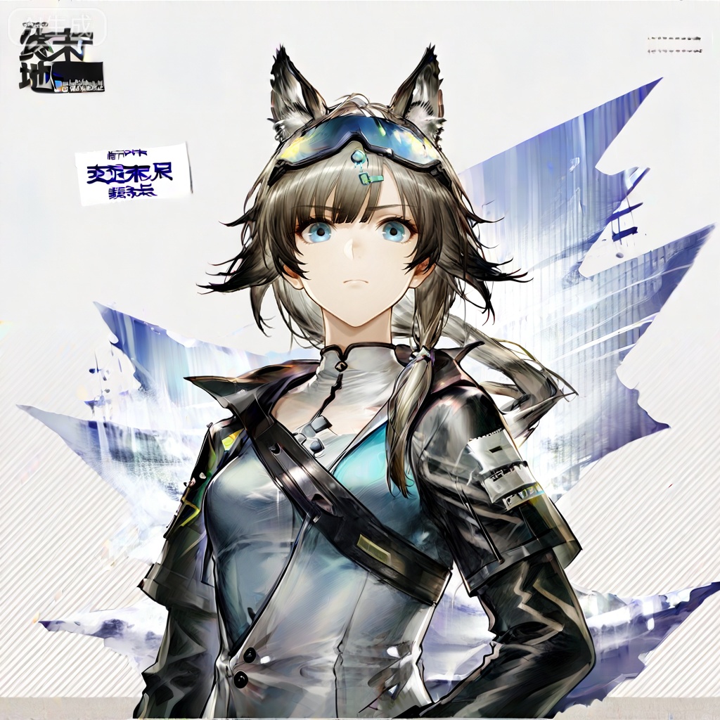 masterpiece, best quality,solo,((white background:1.2)),simple background,, 
looking at viewer,game_cg_style,arknights_endfield_style,official alternate costume,chinese text,copyright name,character name,logo,pose
fu hua