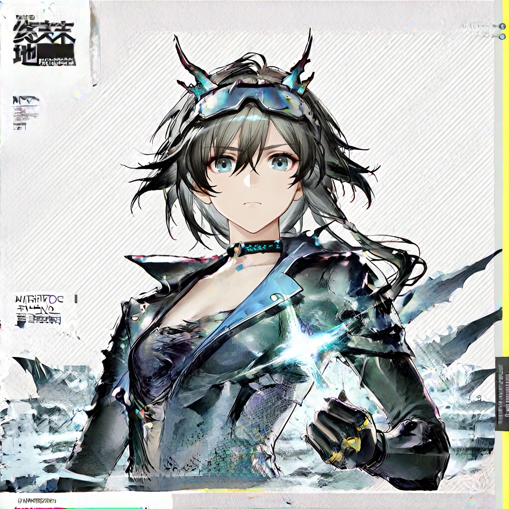masterpiece, best quality,solo,((white background:1.2)),simple background,, 
looking at viewer,game_cg_style,arknights_endfield_style,official alternate costume,chinese text,copyright name,character name,logo,pose
fu hua