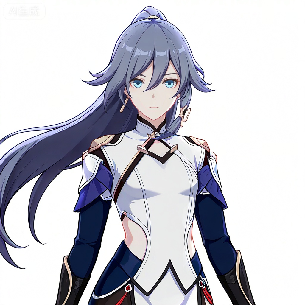 masterpiece, best quality,solo,((white background:1.2)),simple background,, 
looking at viewer,fu hua,honkai_cg_style,long hair,bangs,hair between eyes
