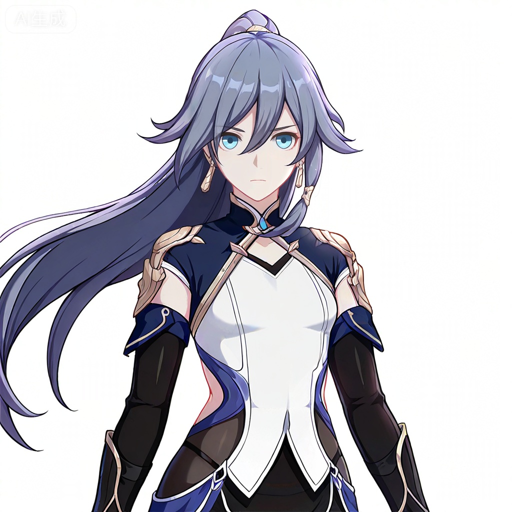 masterpiece, best quality,solo,((white background:1.2)),simple background,, 
looking at viewer,fu hua,honkai_cg_style,long hair,bangs,hair between eyes
