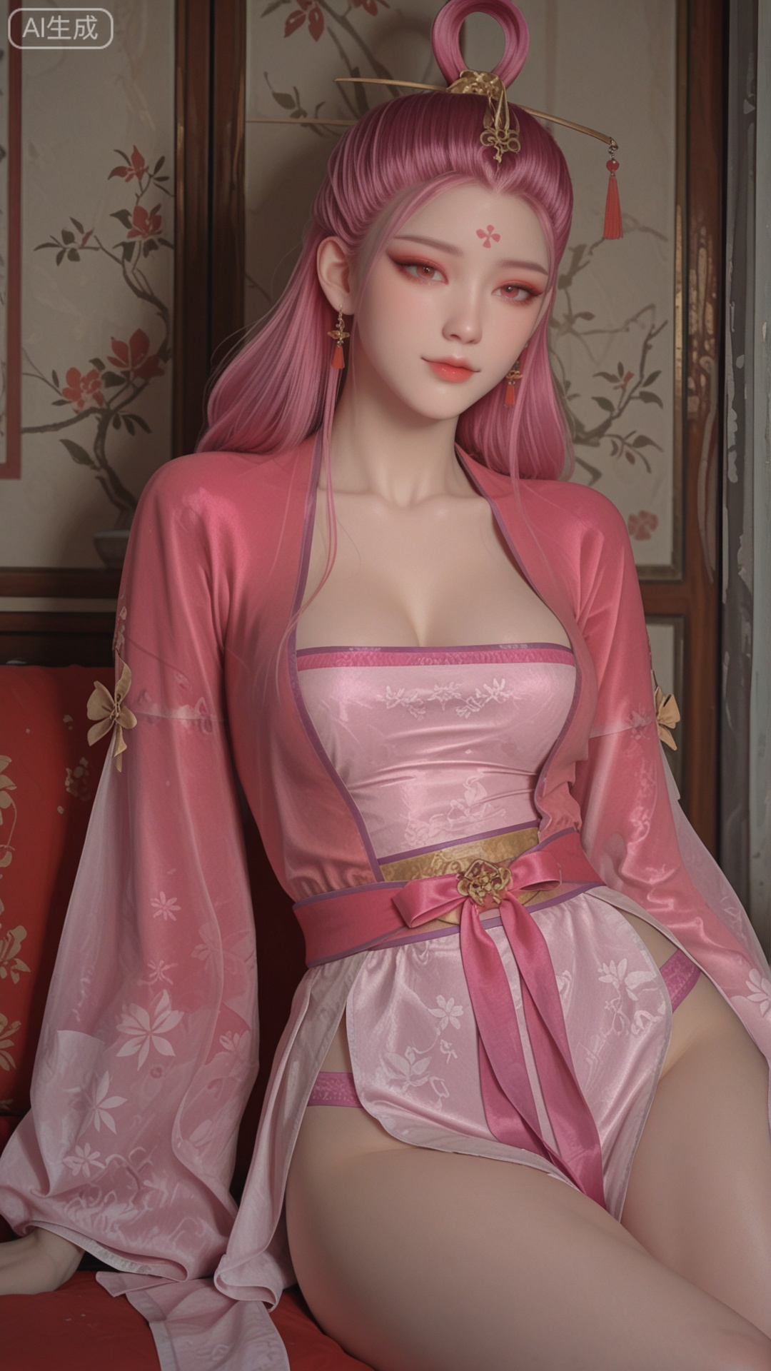 SN clothes, solo, exquisite skin, sitting, cowboy_shot, looking at viewer, even illumination, very awa