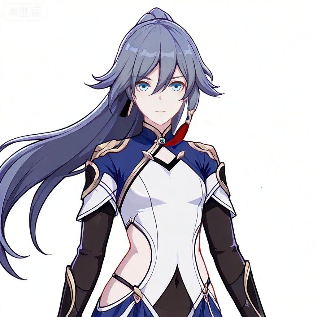 masterpiece, best quality,solo,((white background:1.2)),simple background,, 
looking at viewer,fu hua,honkai_cg_style,long hair,bangs,hair between eyes
