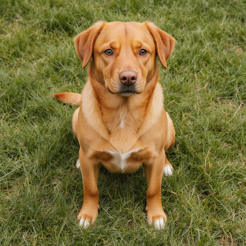 outdoor,  front view,  orange dog on Tensor.Art