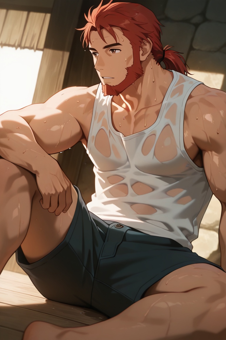 masterpiece,  solo,  muscular on Tensor.Art
