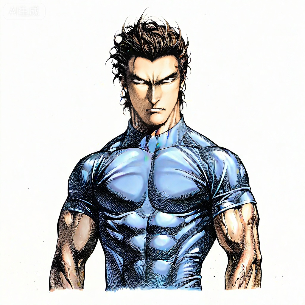 masterpiece, best quality,solo,((white background:1.2)),simple background,, 
looking at viewer,artist:wushen300,wushen300_style,muscular,****_male,suits