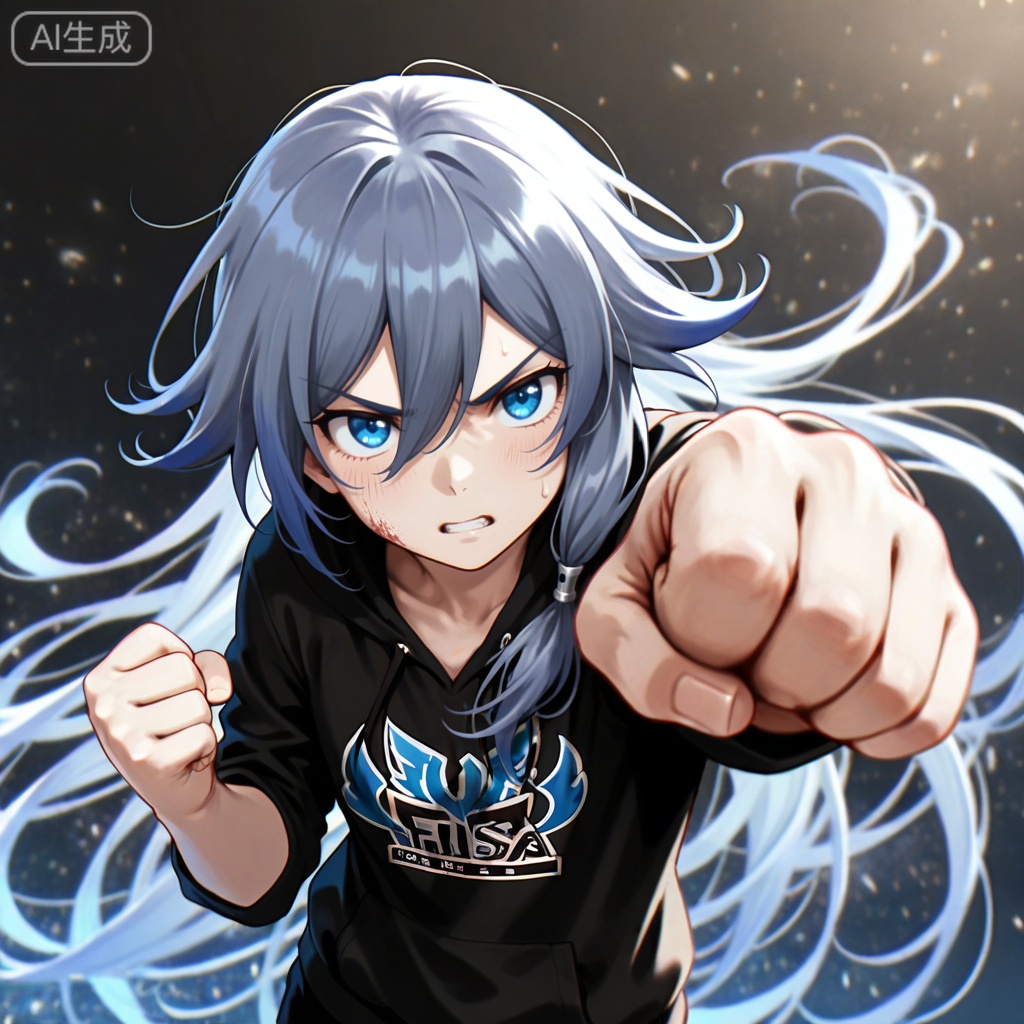 masterpiece, best quality,solo,Ultlive rise,clenched hand,punching,from above
fu hua,