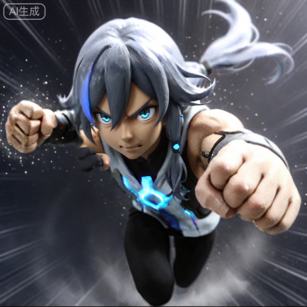 masterpiece, best quality,solo,Ultlive rise,clenched hand,punching,from above
fu hua