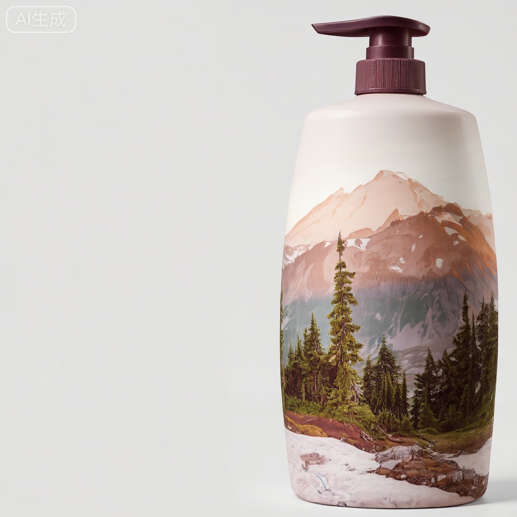 Product white film is converted into product rendering; the packaging on the right is affixed to the product white film