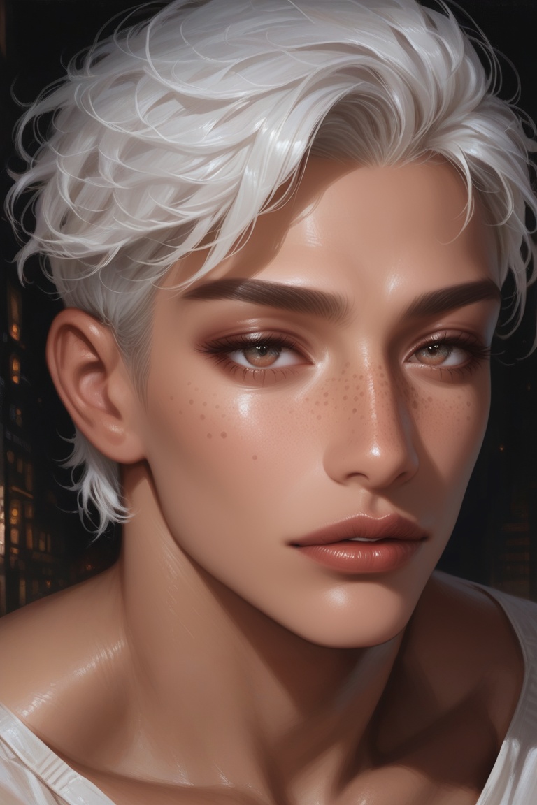 detaield eyes,  lips,  collarbone on Tensor.Art