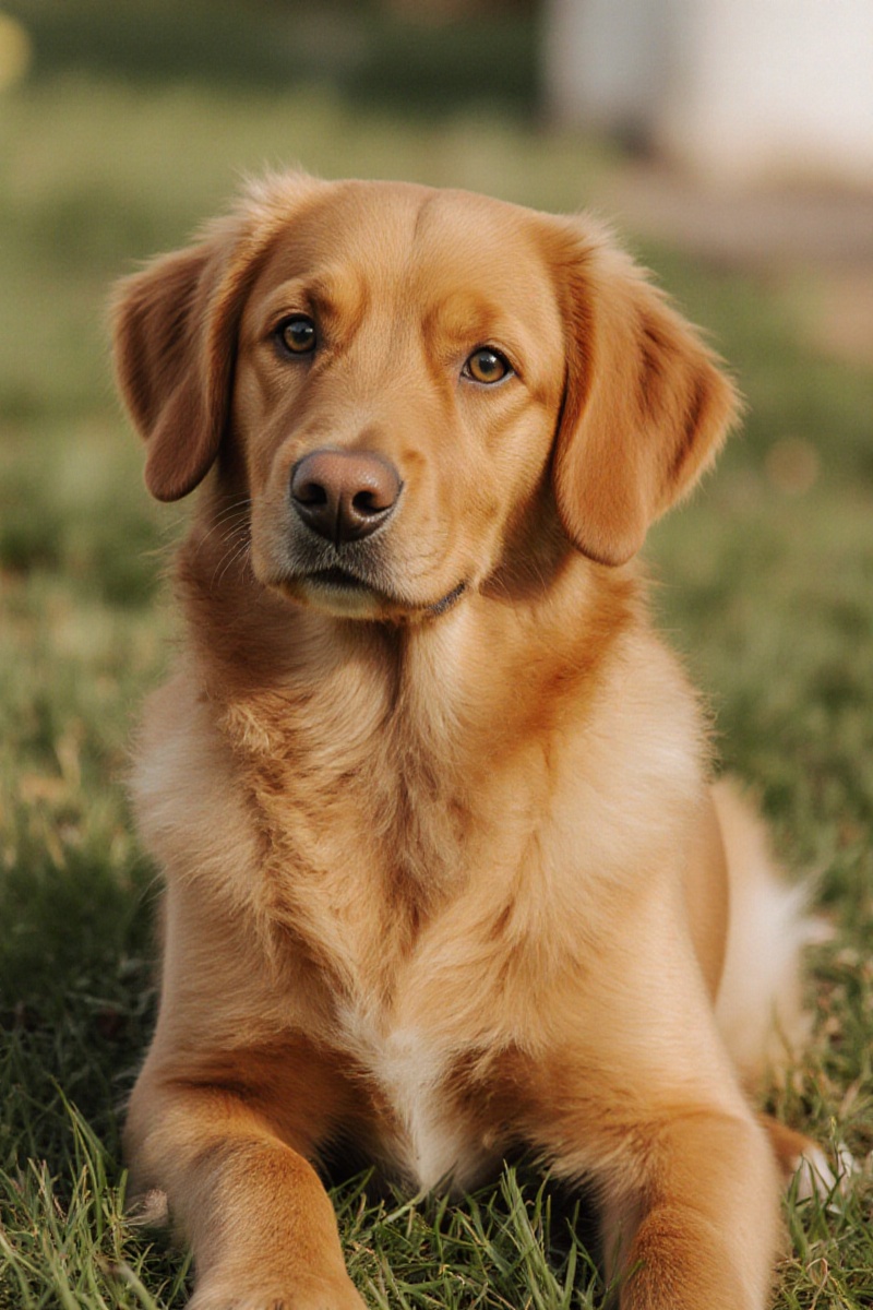 outdoor,  front view,  orange small dog on Tensor.Art