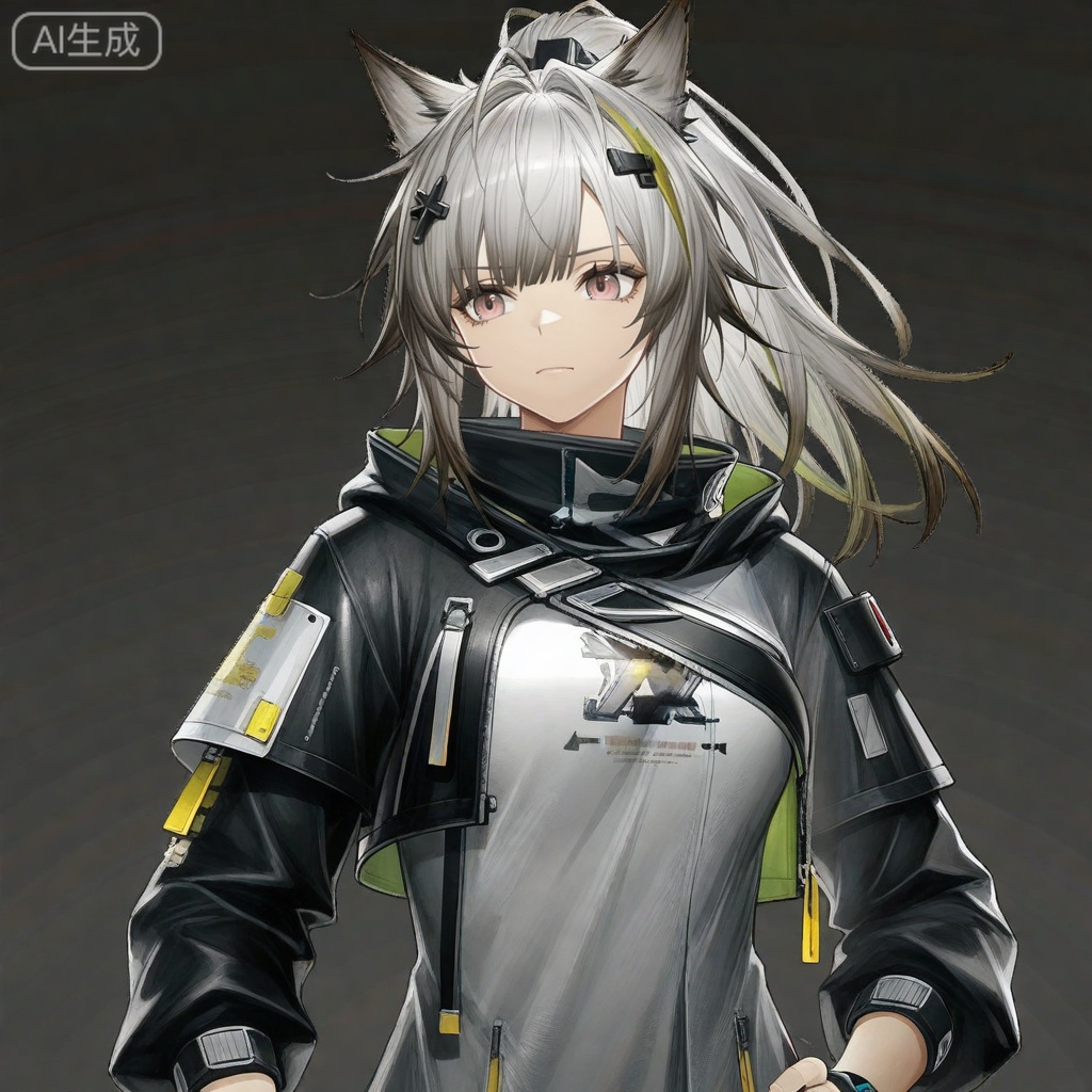 masterpiece, best quality,solo,white background,simple_background
,game_cg_style,arknights_endfield_style,official alternate costume,pose,background