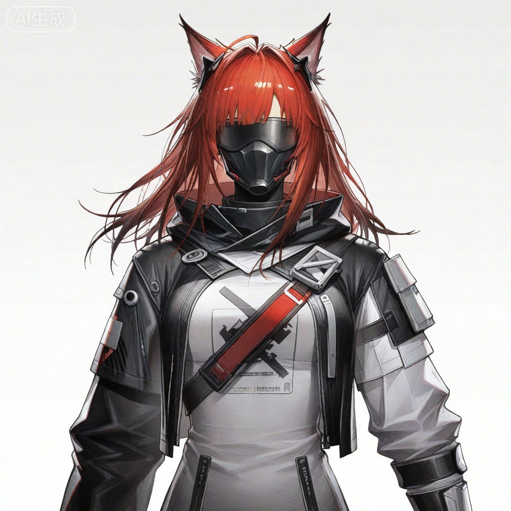 masterpiece, best quality,solo,white background,simple_background
,game_cg_style,arknights_endfield_style,official alternate costume,pose,background