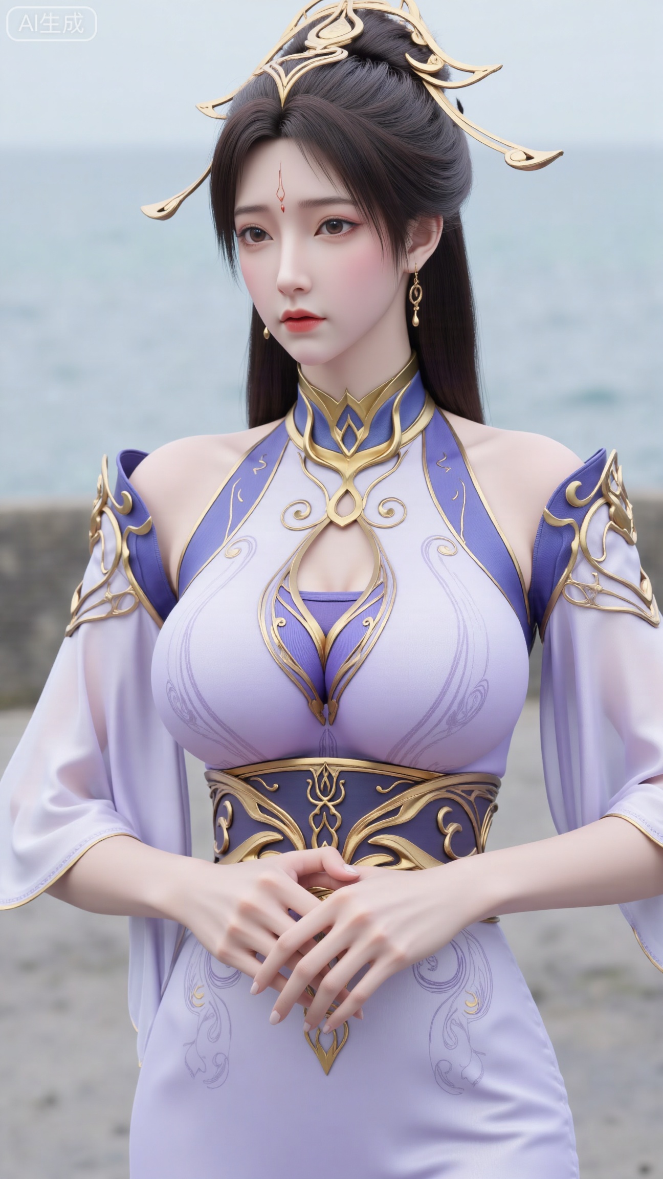 masterpiece, best quality, 1girl,solo,looking at viewer,( outdoor:1.3),sea,beach,realistic,midriff,bare shoulders,standting,hair ornament,long hair,jewelry,long dress,cowboy shot, (huge breasts, full breasts:2.69),, 
,XbaifengsongyuYH,Xbigbreasts,,XtianqiongYH,XhanyunzhiXYH,XanmyXY,XmupeilingX,XmupeilingX2,Xchangtui,XmuplXY,XmupeilingXY2,XanmiaoyiXY,XchuxuanerXZ,XxuxinXZ,XchuxuanerXG