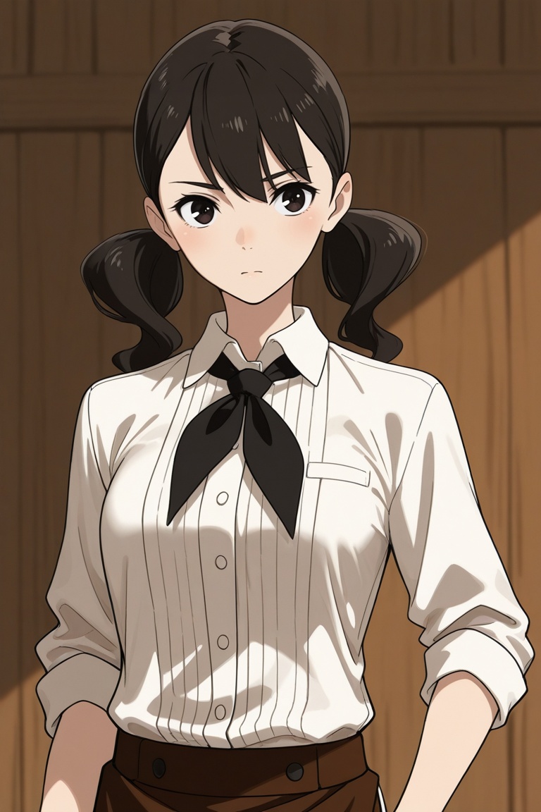 yoko_hinageshi,  yoko_waitress,  nectie on Tensor.Art