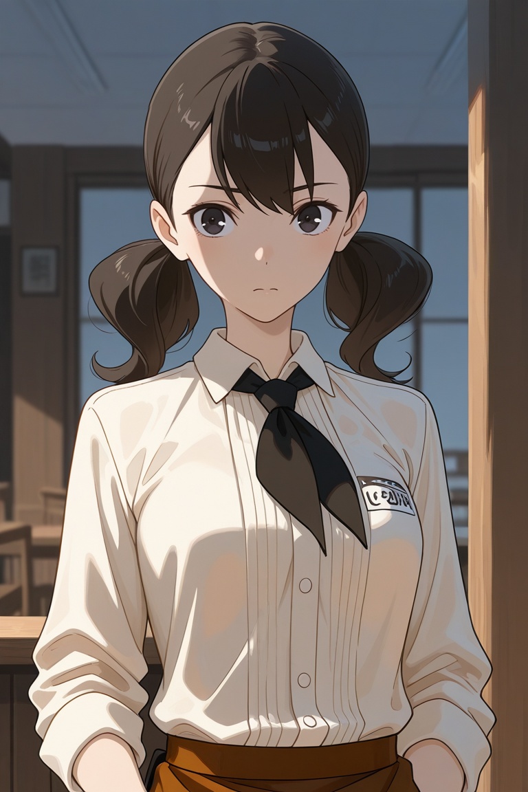 yoko_hinageshi,  yoko_waitress,  nectie on Tensor.Art