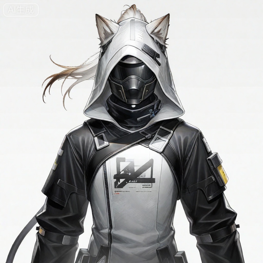 masterpiece, best quality,solo,white background,simple_background
,game_cg_style,arknights_endfield_style,official alternate costume,pose,background