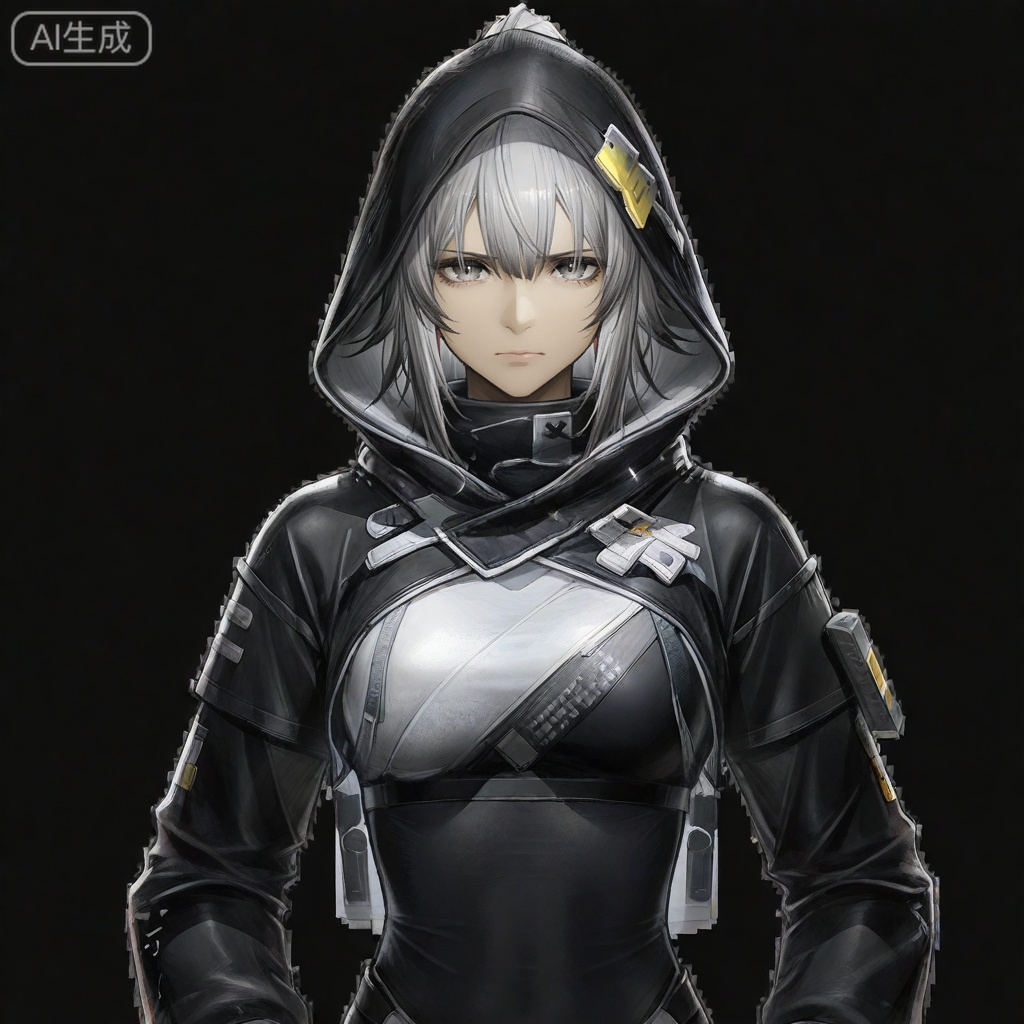 masterpiece, best quality,solo,white background,simple_background
,game_cg_style,arknights_endfield_style,official alternate costume,pose,background