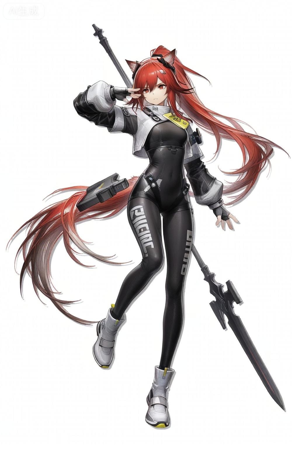 masterpiece, best quality,solo,white background,simple_background
,game_cg_style,arknights_endfield_style,official alternate costume,pose,background
fu_hua
