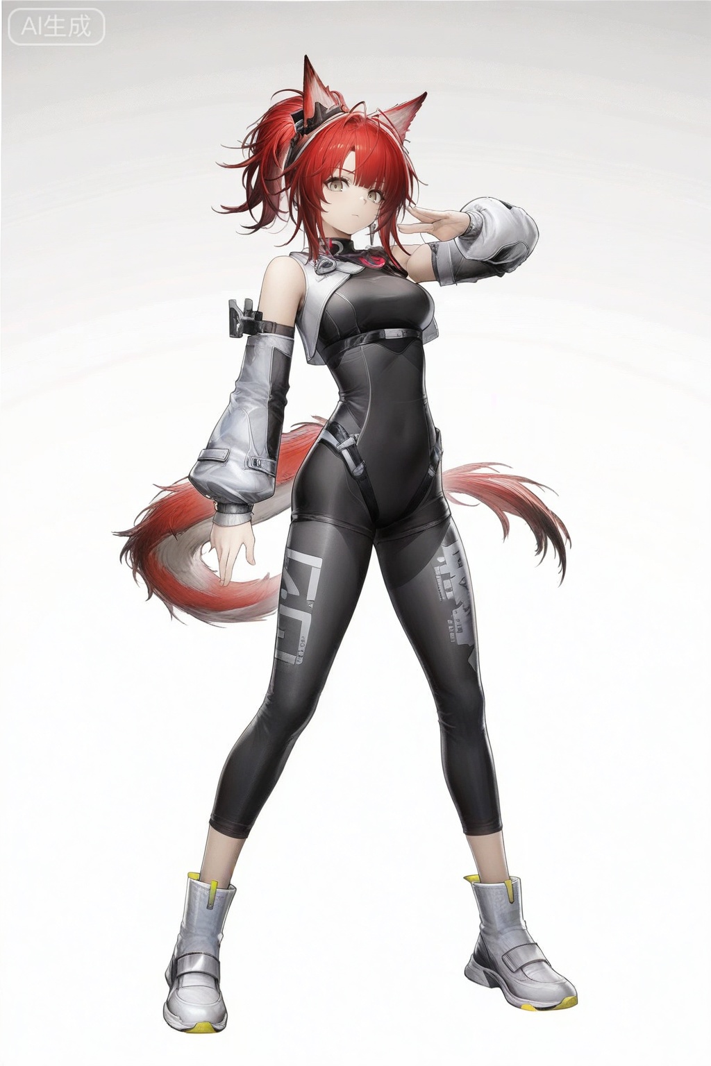 masterpiece, best quality,solo,white background,simple_background
,game_cg_style,arknights_endfield_style,official alternate costume,pose,background