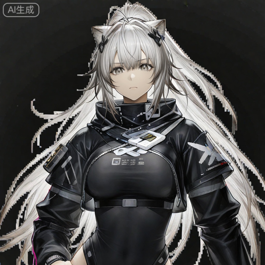 masterpiece, best quality,solo,white background,simple_background
,game_cg_style,arknights_endfield_style,official alternate costume,pose,background