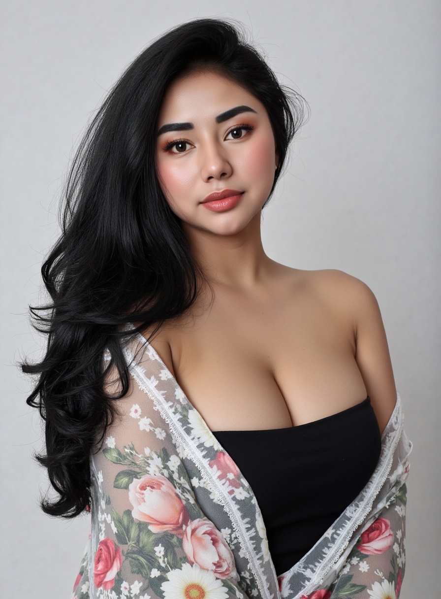 SUBJECT: YiyinVel1,  A fashion model,  with her proportions and appearance reflecting a realistic representation. She is w...