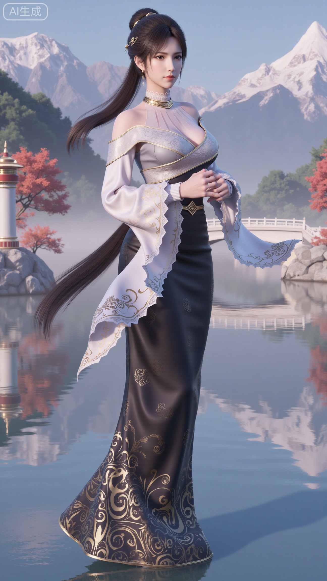 1 girl,  solo,  long hair on Tensor.Art