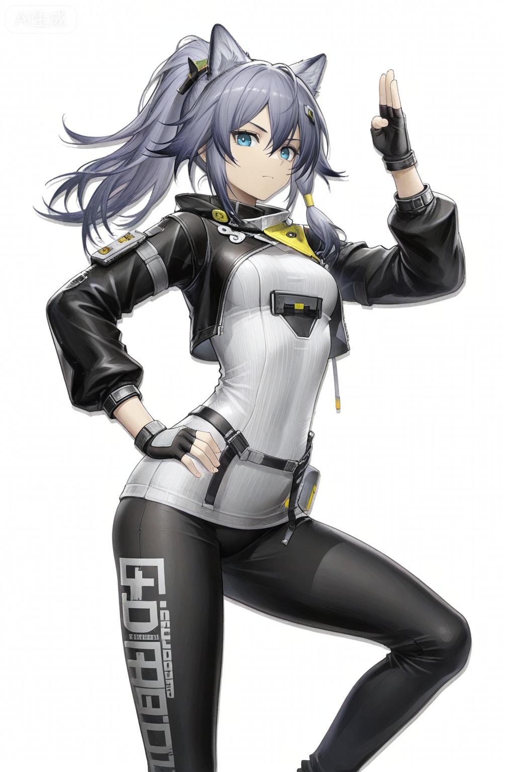 masterpiece, best quality,solo,white background,simple_background
,game_cg_style,arknights_endfield_style,official alternate costume,pose,background
fu_hua