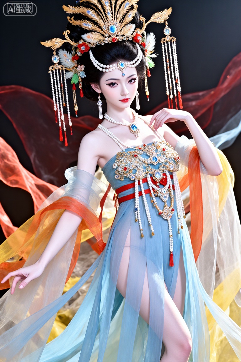 这幅画描绘了一个穿着传统服装的人 on Tensor.Art