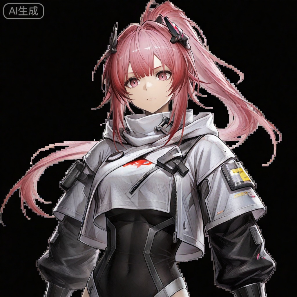 masterpiece, best quality,solo,white background,simple_background
,game_cg_style,arknights_endfield_style,official alternate costume,pose,background
