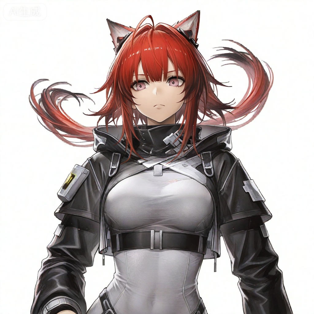 masterpiece, best quality,solo,white background,simple_background
,game_cg_style,arknights_endfield_style,official alternate costume,pose,background