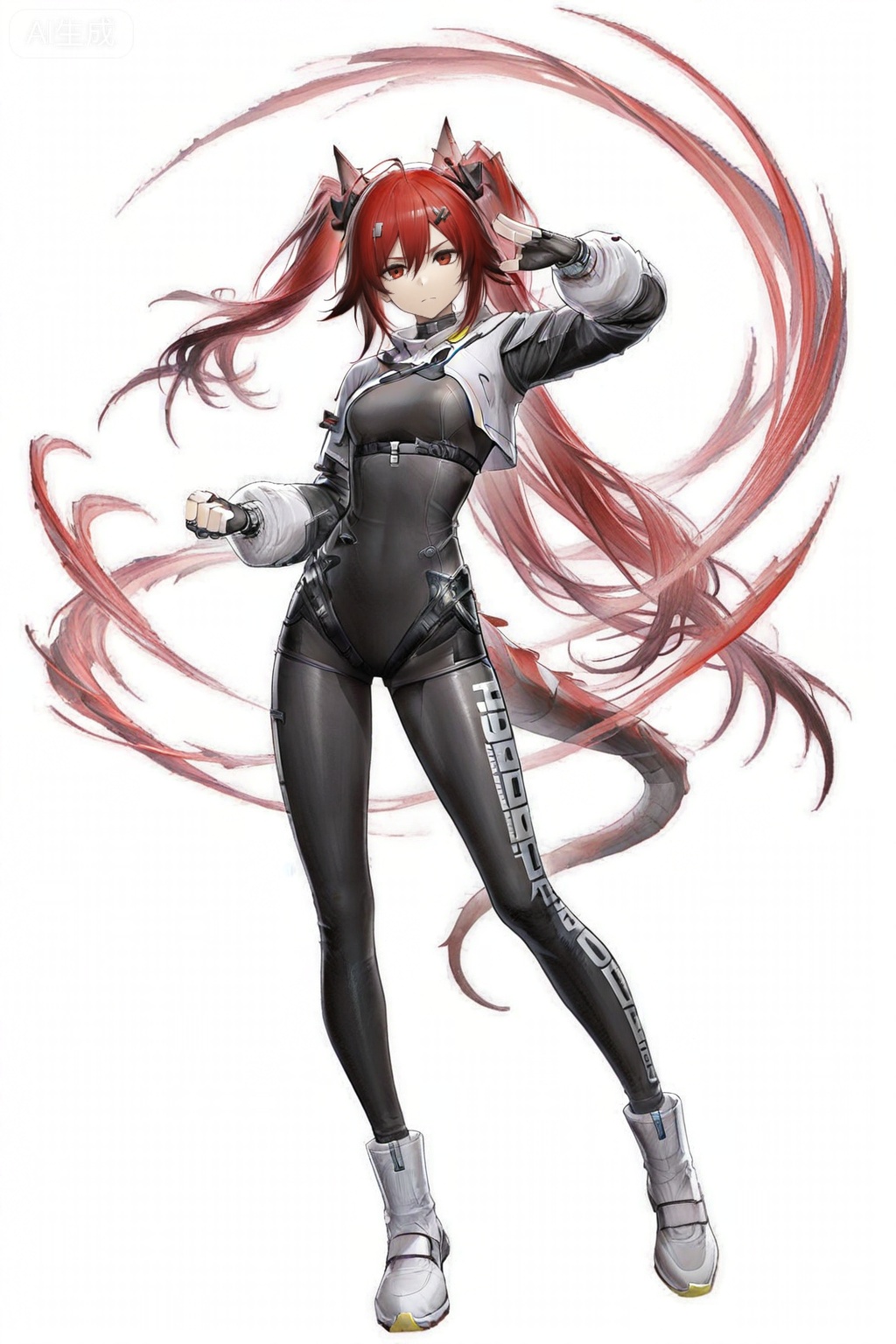 masterpiece, best quality,solo,white background,simple_background
,game_cg_style,arknights_endfield_style,official alternate costume,pose,background
fu_hua