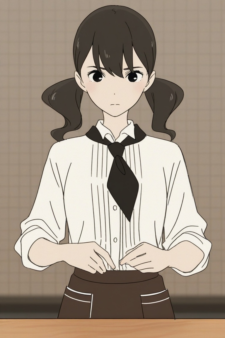 yoko_hinageshi,  yoko_waitress,  nectie on Tensor.Art