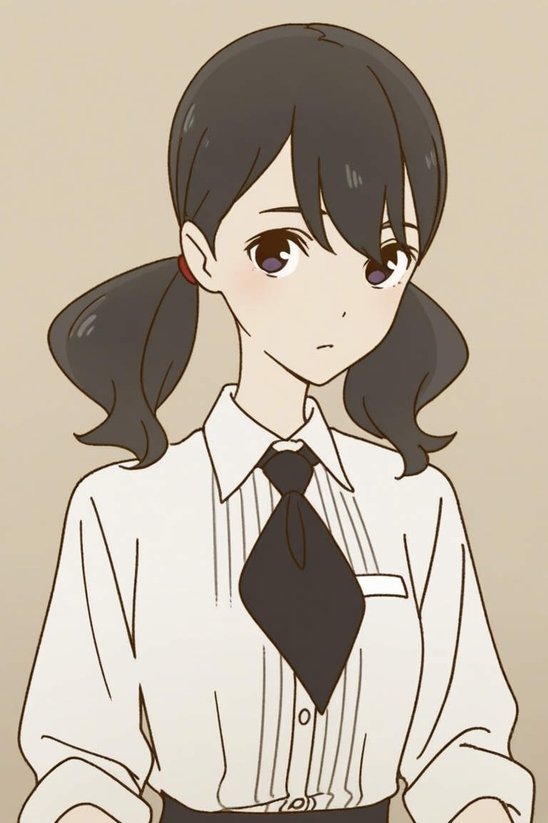 yoko_hinageshi,  yoko_waitress,  nectie on Tensor.Art