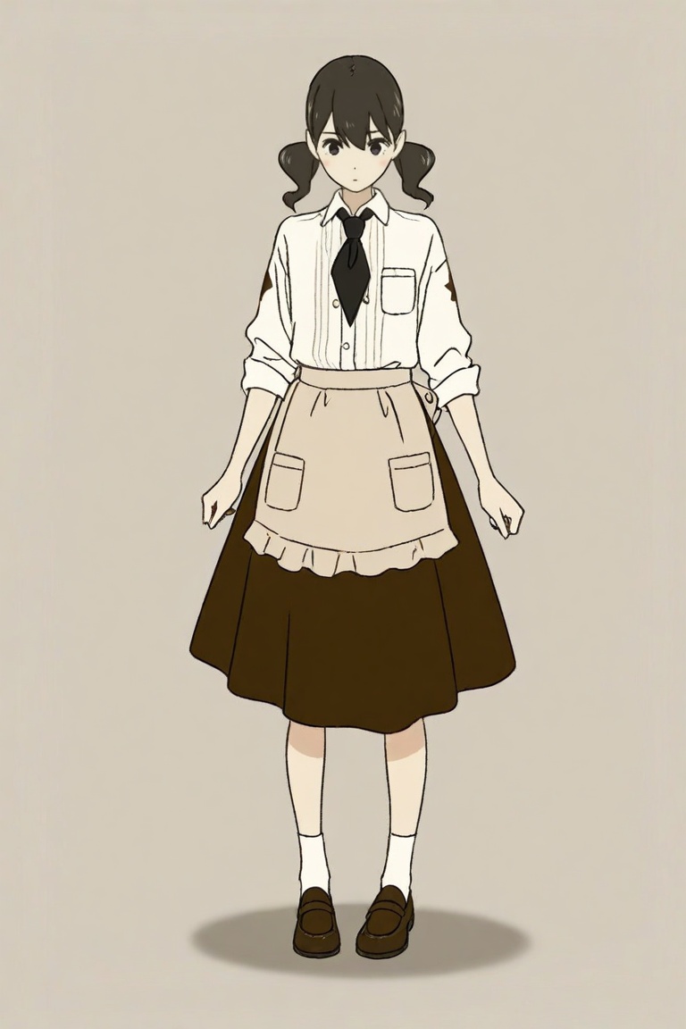 yoko_hinageshi,  yoko_waitress,  nectie on Tensor.Art