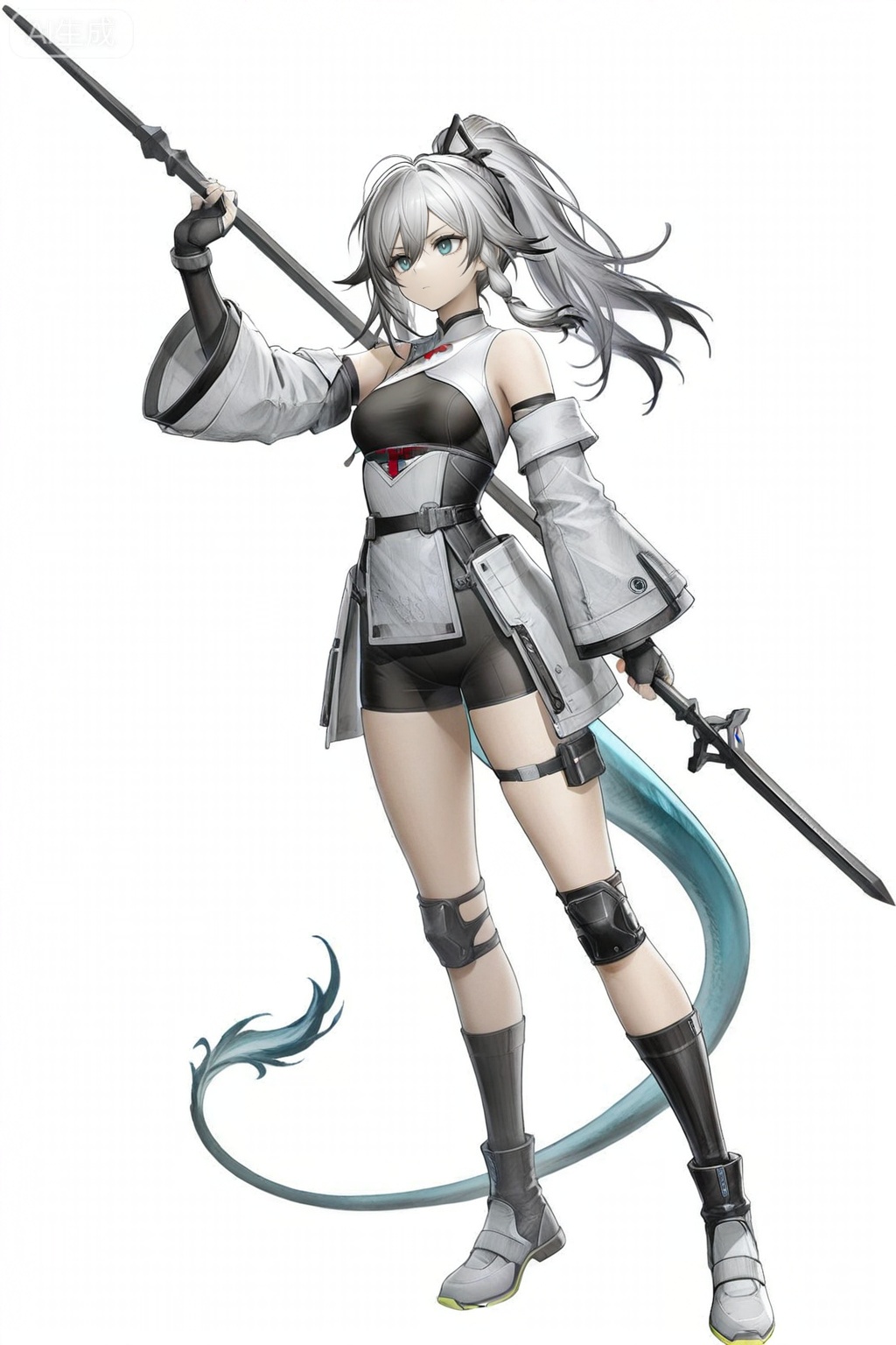 masterpiece, best quality,solo,white background,simple_background
,game_cg_style,arknights_endfield_style
fu_hua/(Azure Empyrea)