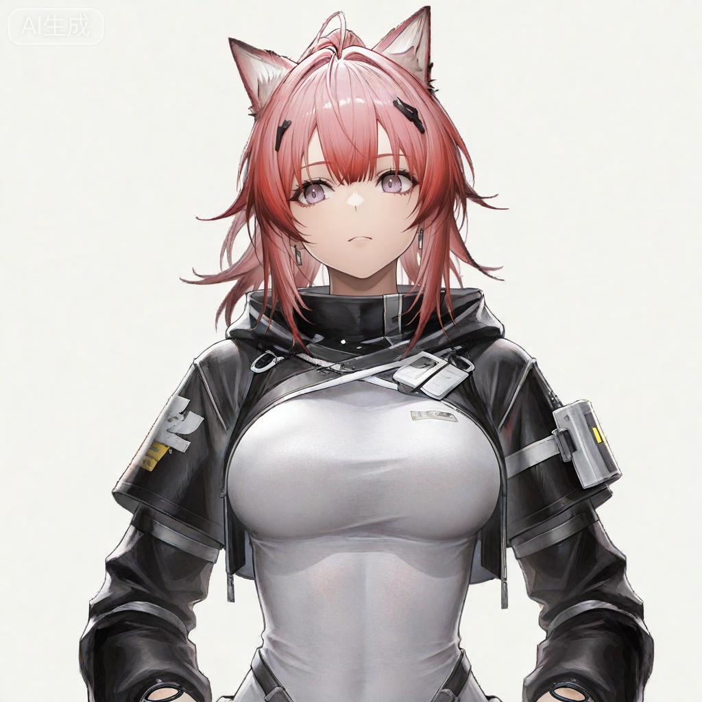 masterpiece, best quality,solo,white background,simple_background
,game_cg_style,arknights_endfield_style,official alternate costume,pose