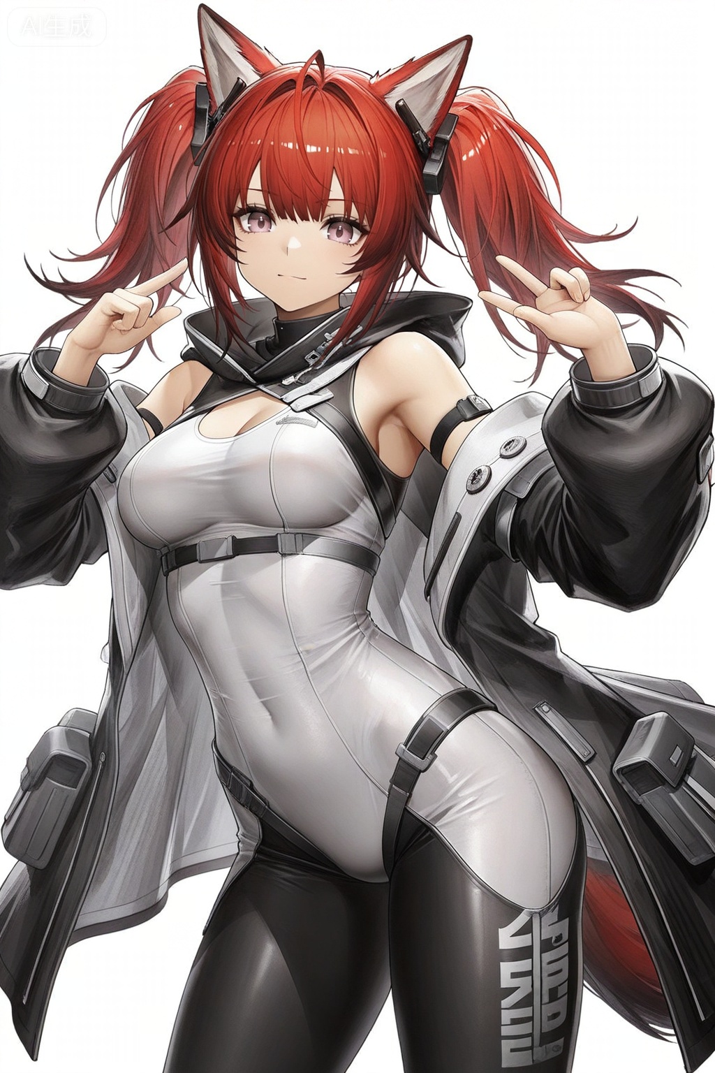 masterpiece, best quality,solo,white background,simple_background
,game_cg_style,arknights_endfield_style,official alternate costume,pose