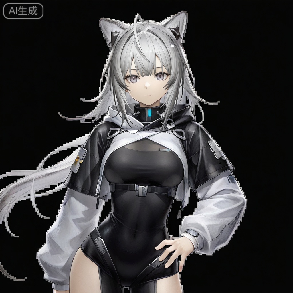 masterpiece, best quality,solo,white background,simple_background
,game_cg_style,arknights_endfield_style,official alternate costume,pose