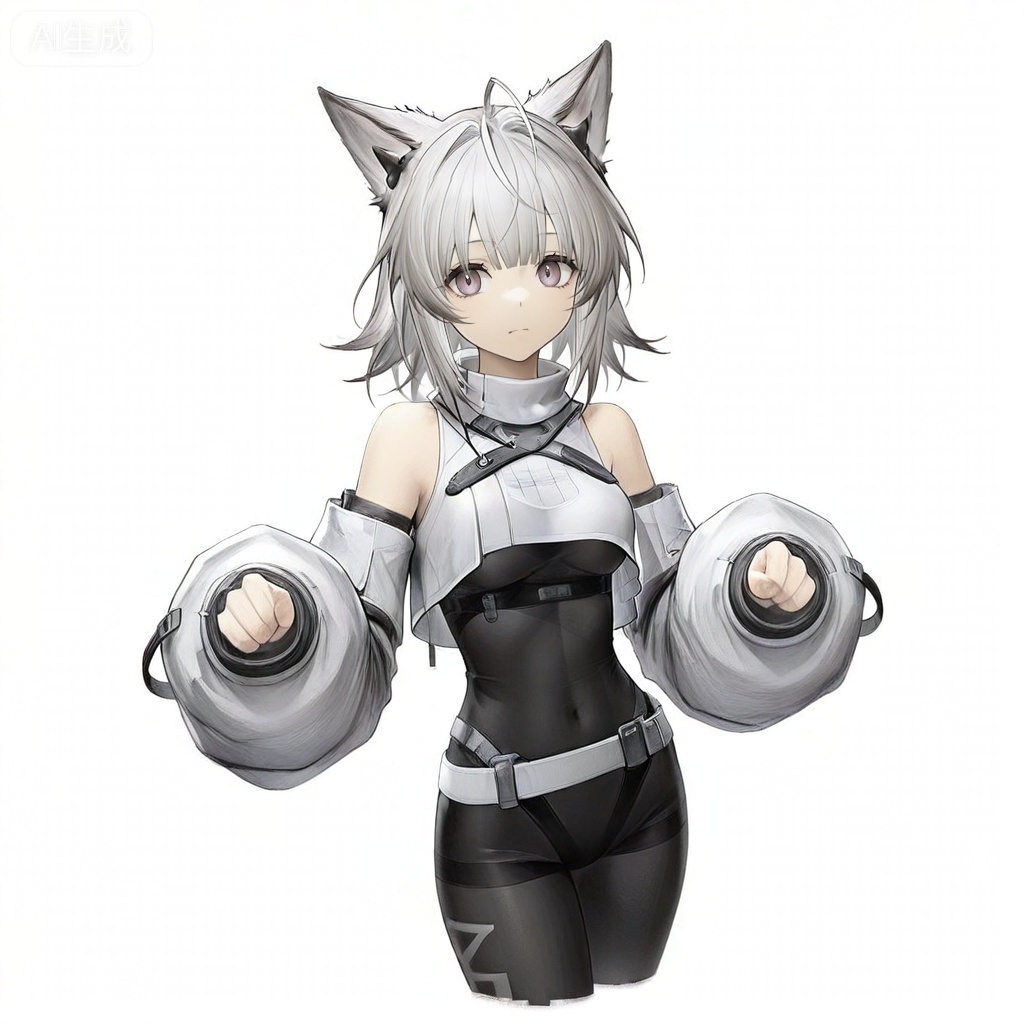 masterpiece, best quality,solo,white background,simple_background
,game_cg_style,arknights_endfield_style,official alternate costume,pose