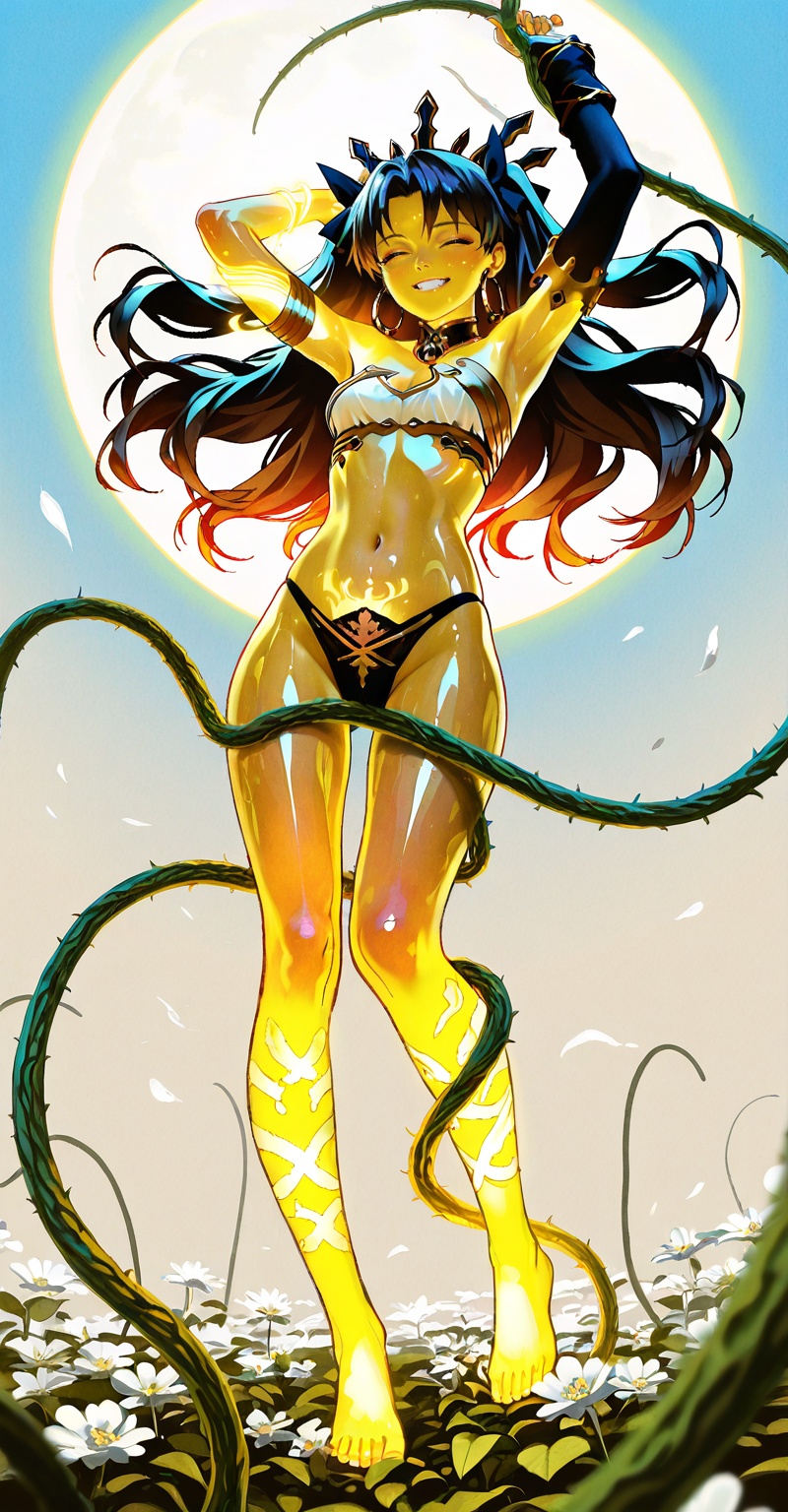 (Emphasize a blend of anime aesthetics with painterly digital rendering techniques)),  the use of light and shadow creates...